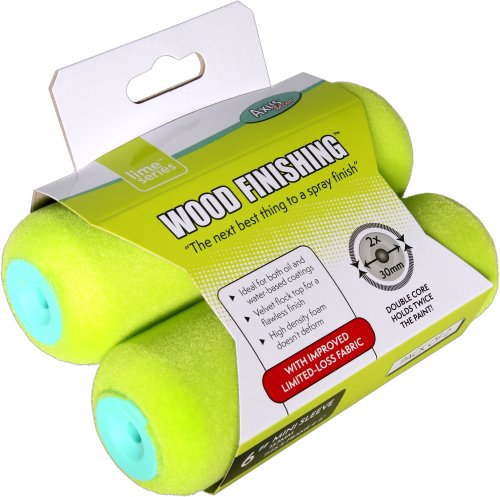(Lime) Wood Finishing Double Core Roller 6" (Twin pack)
