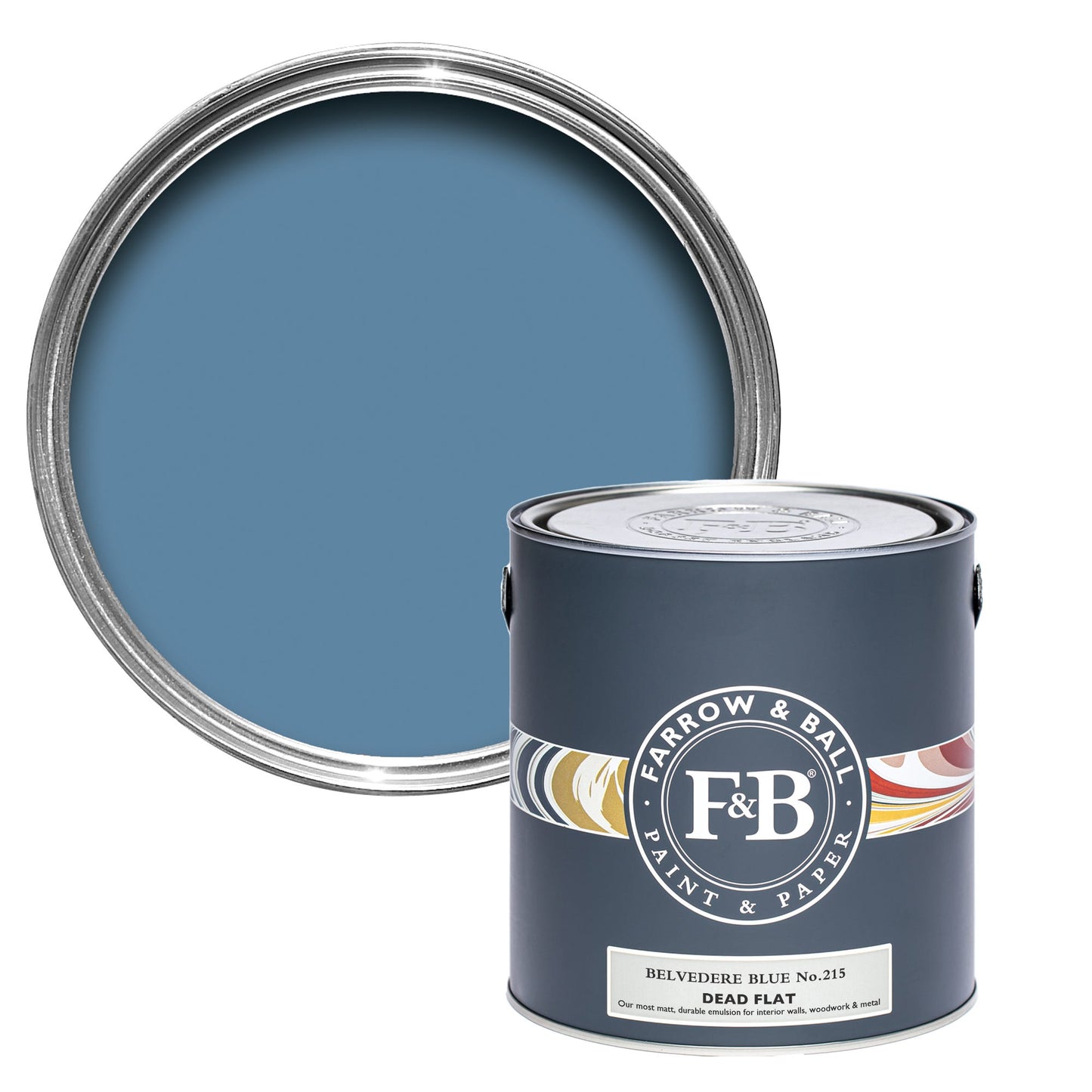 5L Dead Flat Belvedere Blue No.215