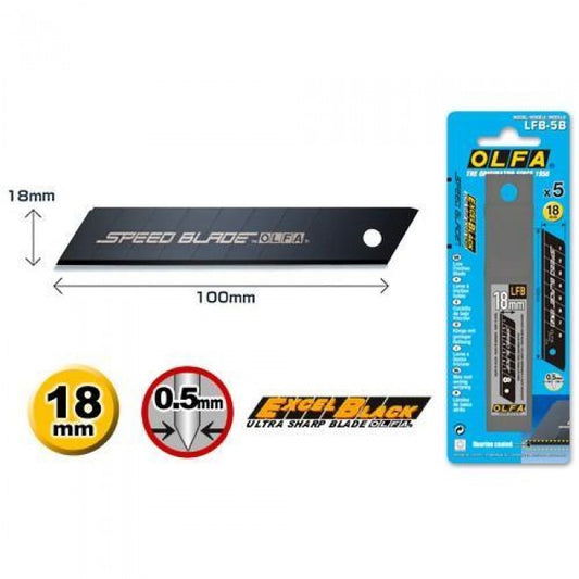 Olfa LFB-5B Spare Excel Black Fluorine Coated