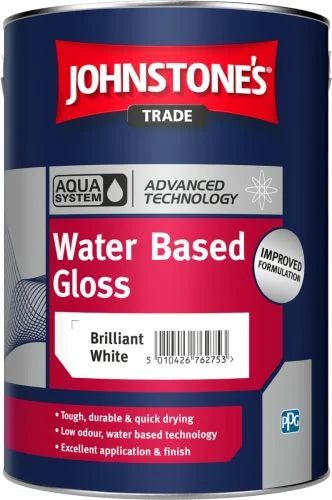 Johnstones Trade (white) Aqua Water Based Gloss