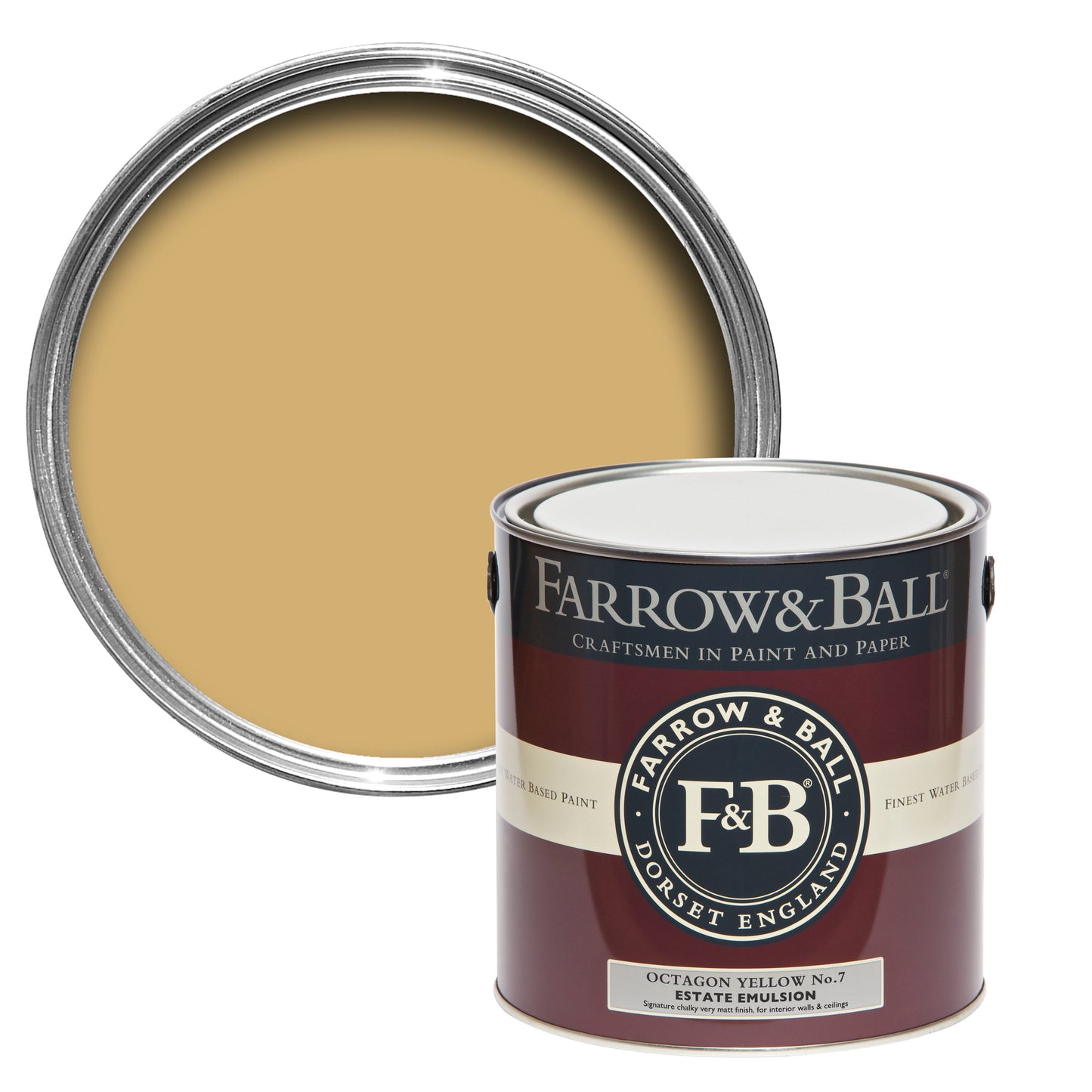 2.5L Exterior Eggshell Octagon Yellow No.7