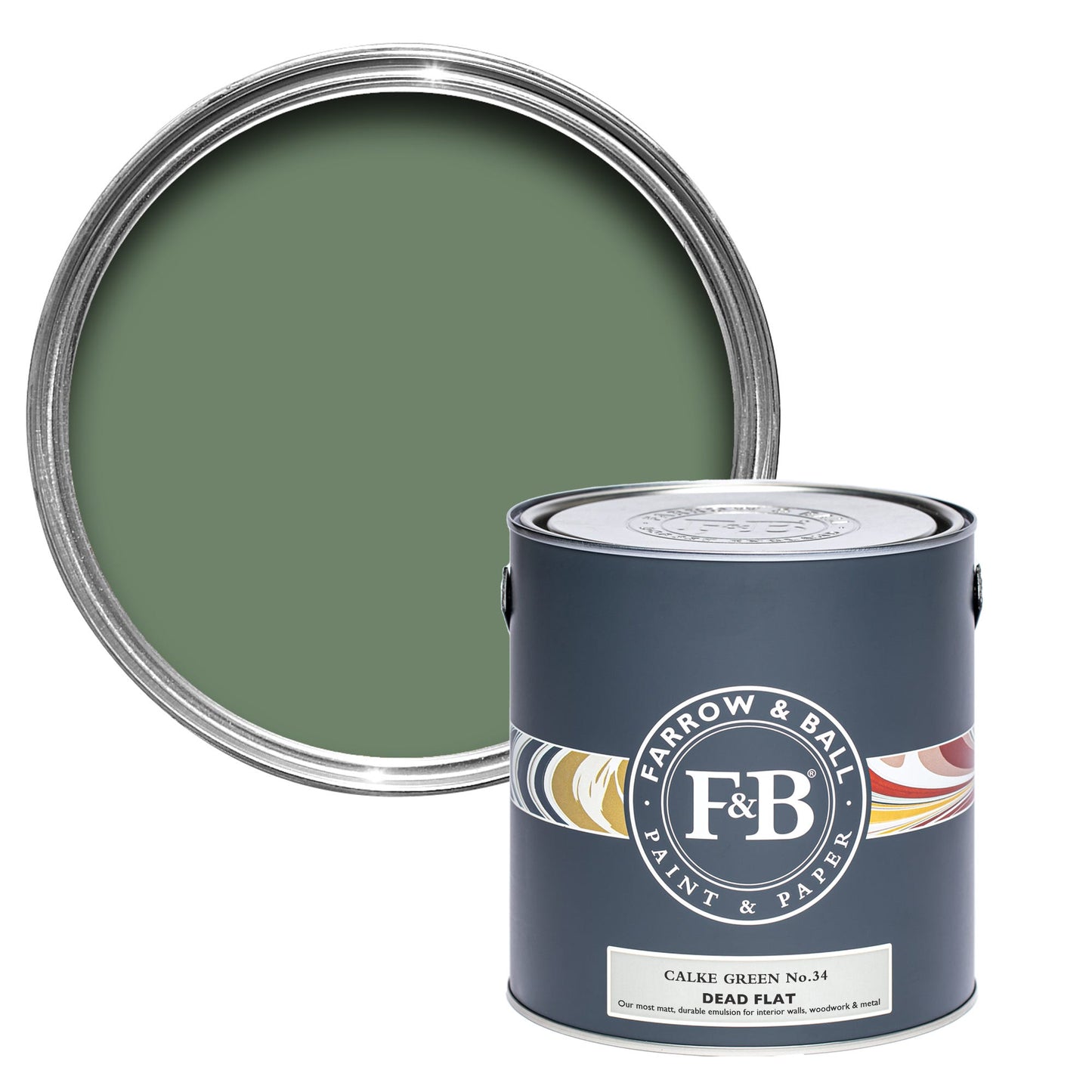 2.5L Dead Flat Calke Green No.34
