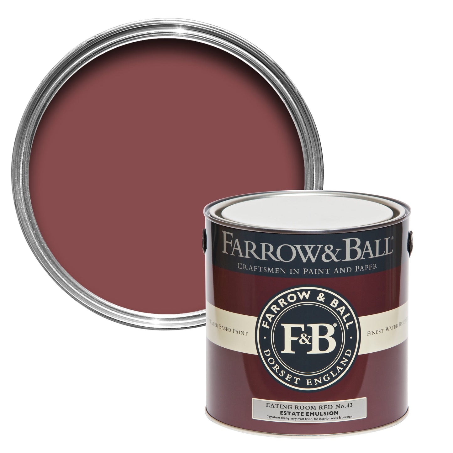 2.5L Modern Eggshell Eating Room Red No.43