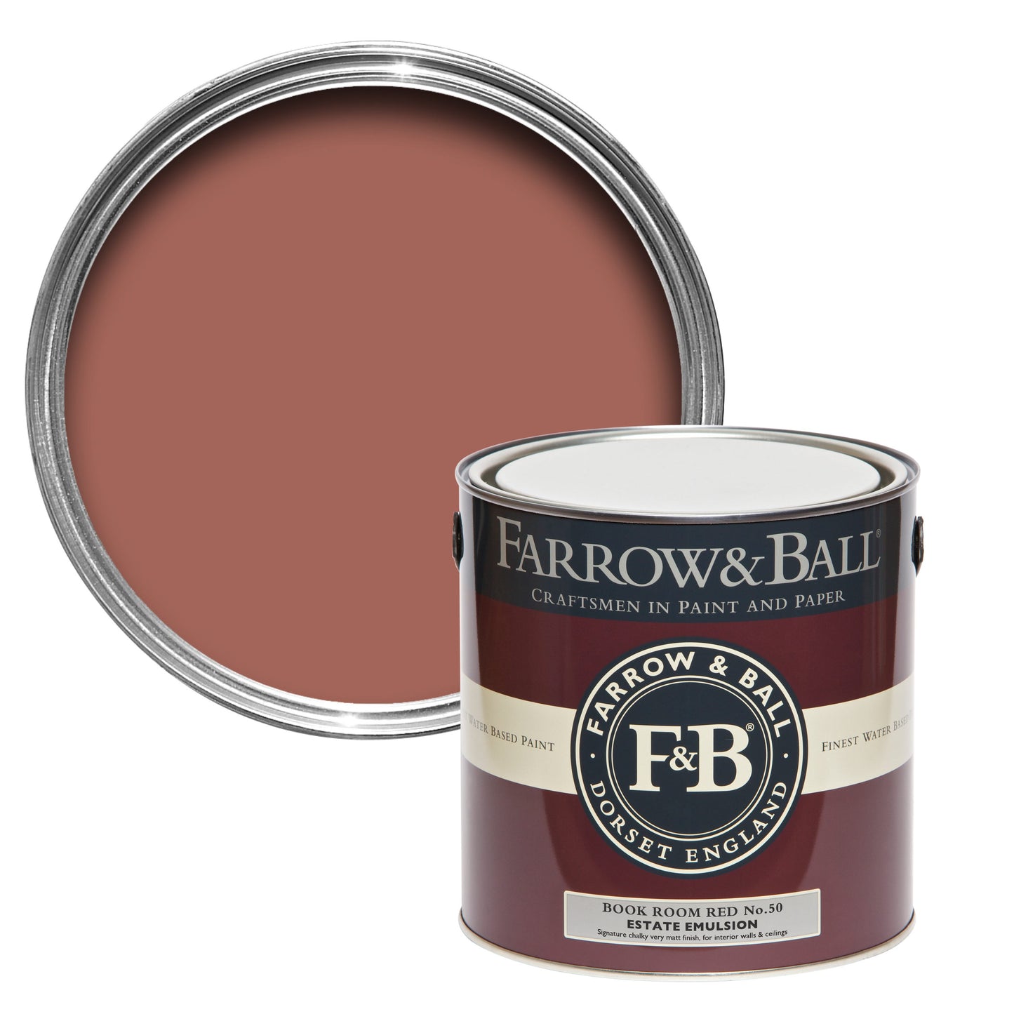 2.5L Exterior Eggshell Book Room Red No.50