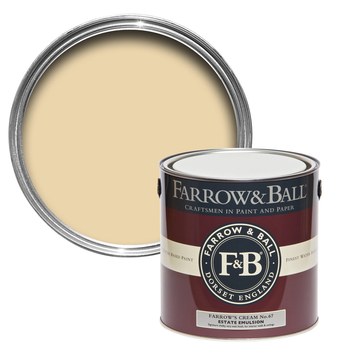 2.5L Exterior Eggshell Farrow's Cream No.67