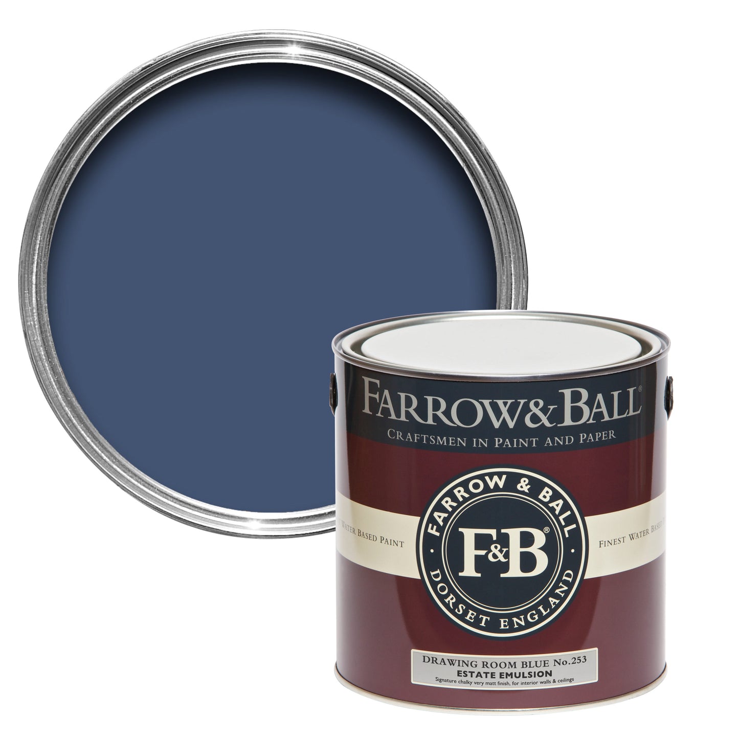 750ml Exterior Eggshell Drawing Room Blue No.253