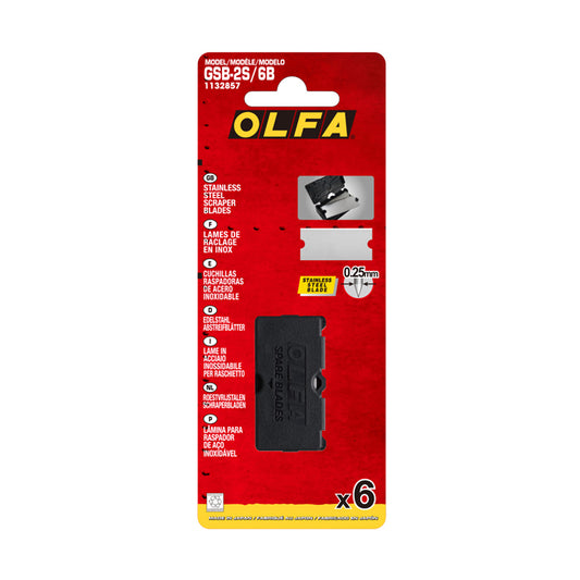 Olfa GSB-2S/6B Spare Blades for Glass Scraper